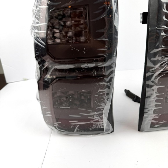 Pair Smoked LED Tail Lights Black Housing 4-Pin Plug Left Right Aftermarket - Picture 2 of 9